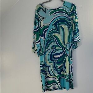 Chico's Multicolor Abstract Midi Dress